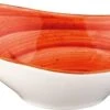 Bonna Premium Porcelain ATCSTR10KS Aura Terracotta Bowl Schale, Dipschale, Aperitif, 7.5x10cm, 45ml, Porzellan, Orange, 1 Stück