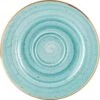 Bonna Premium Porcelain AAQRIT04CT Aura Aqua Untertasse, Untersetzer, Porzellan, Türkis, 1 Stück