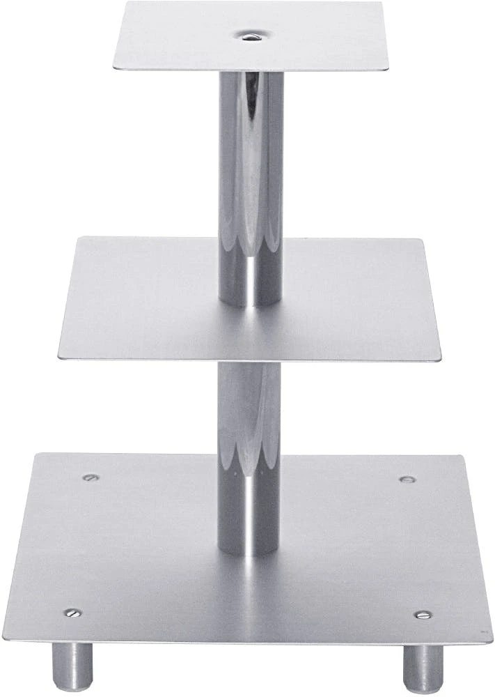 1 X SCHNEIDER Etagen-Tortenständer, 5-tlg, Silber, Quadratisch 5 -teilig / -floors - Image 2