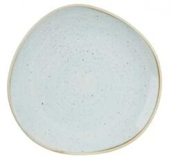 12 X Teller Flach Organic 28,6cm STONECAST Duck Egg