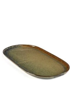 Servierplatte Indi-Grau BxTxH 35,5x17x2cm (4 Stück) Von CHEFGASTRO