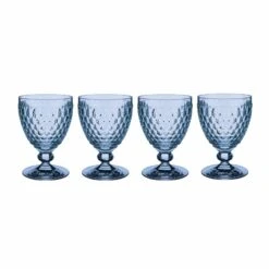 Villeroy & Boch Boston Coloured Rotweinglas 310 Ml Blau 4er Set