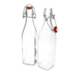 2er Set Glasflaschen Serie Swing Mit BĂŒgelverschluss 0,50 Liter