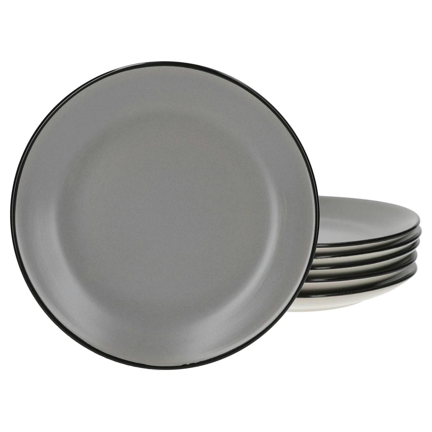 12tlg Frühstücksset Campo Grau Keramik Für 6 Personen - Image 6