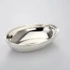 Schale Oval Glatt Poliert 22,0 X 16,0 Cm Versilbert Anlaufgeschützt