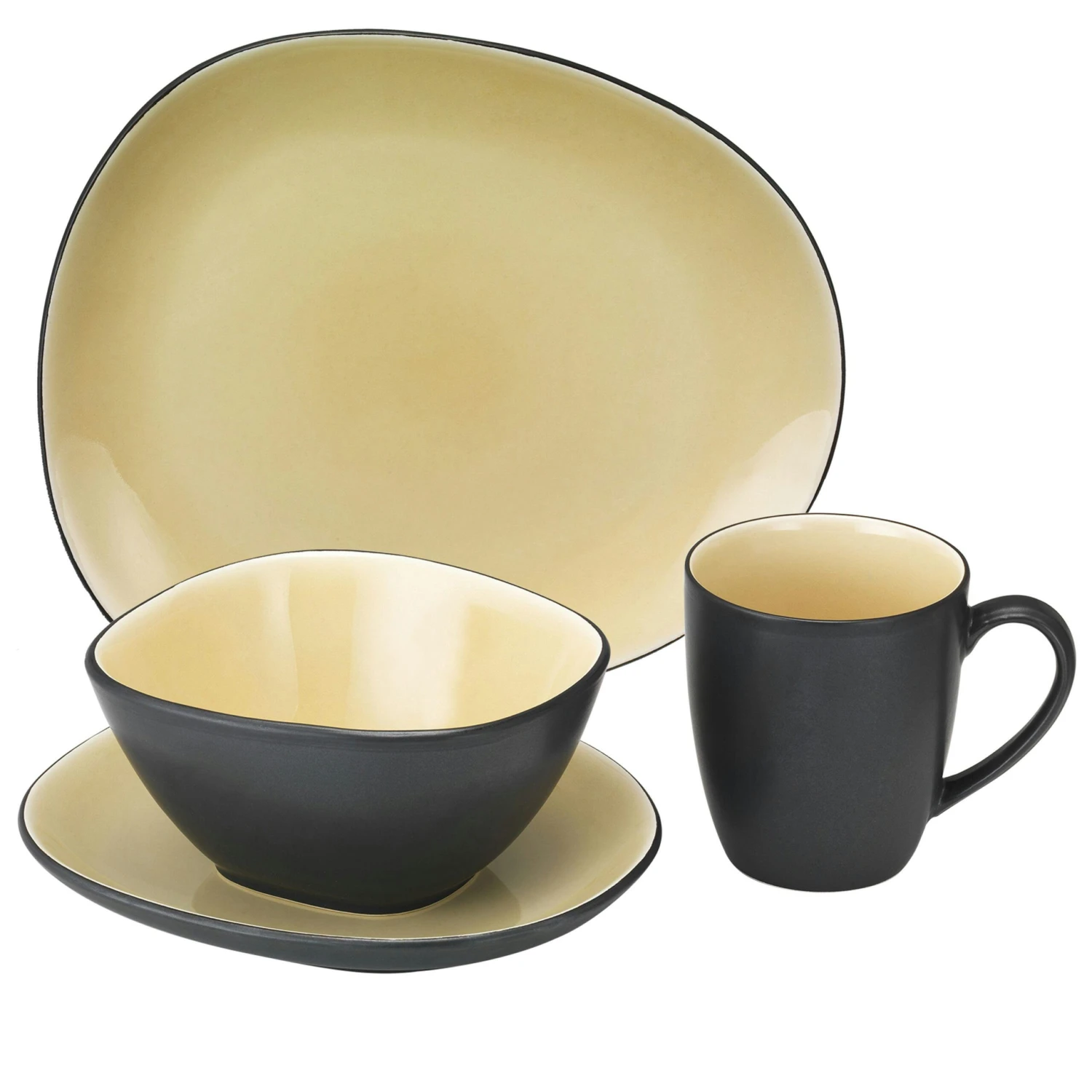 Tarrington House Kombiservice, Steingut, Minzgrün, 16tlg. - Image 5