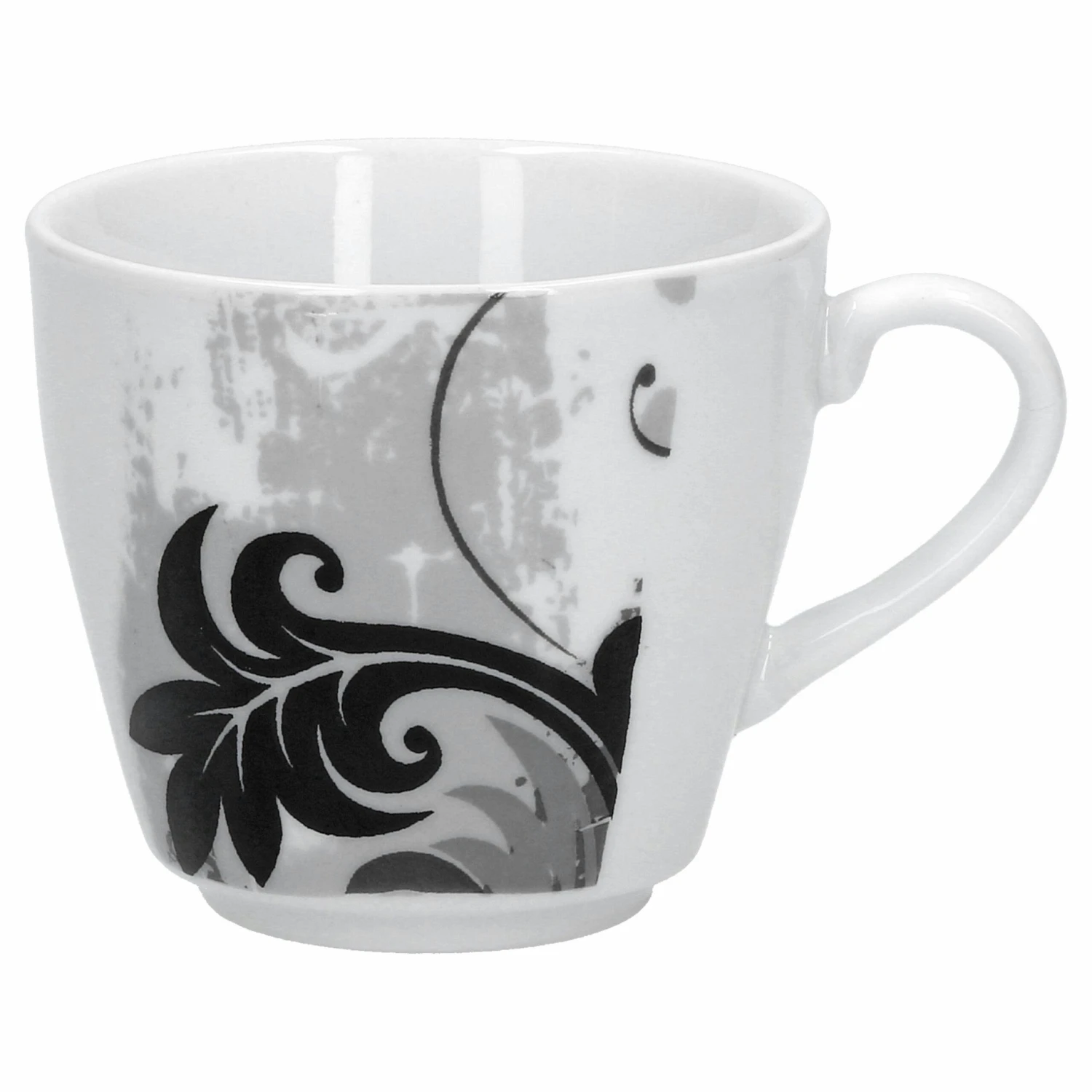 6er Set Espressotasse Mit Untertasse Black Flower - Image 7