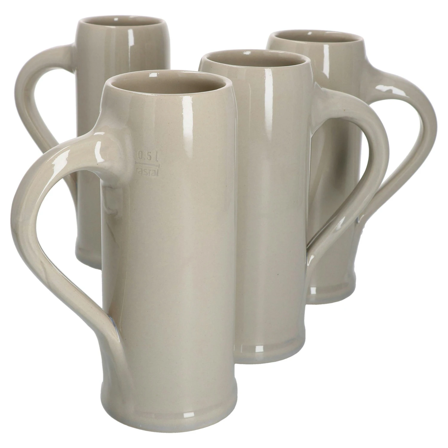 2er Set KannenbÀcker Krug Mit Henkel 1 Liter Geeicht Keramik - Image 4