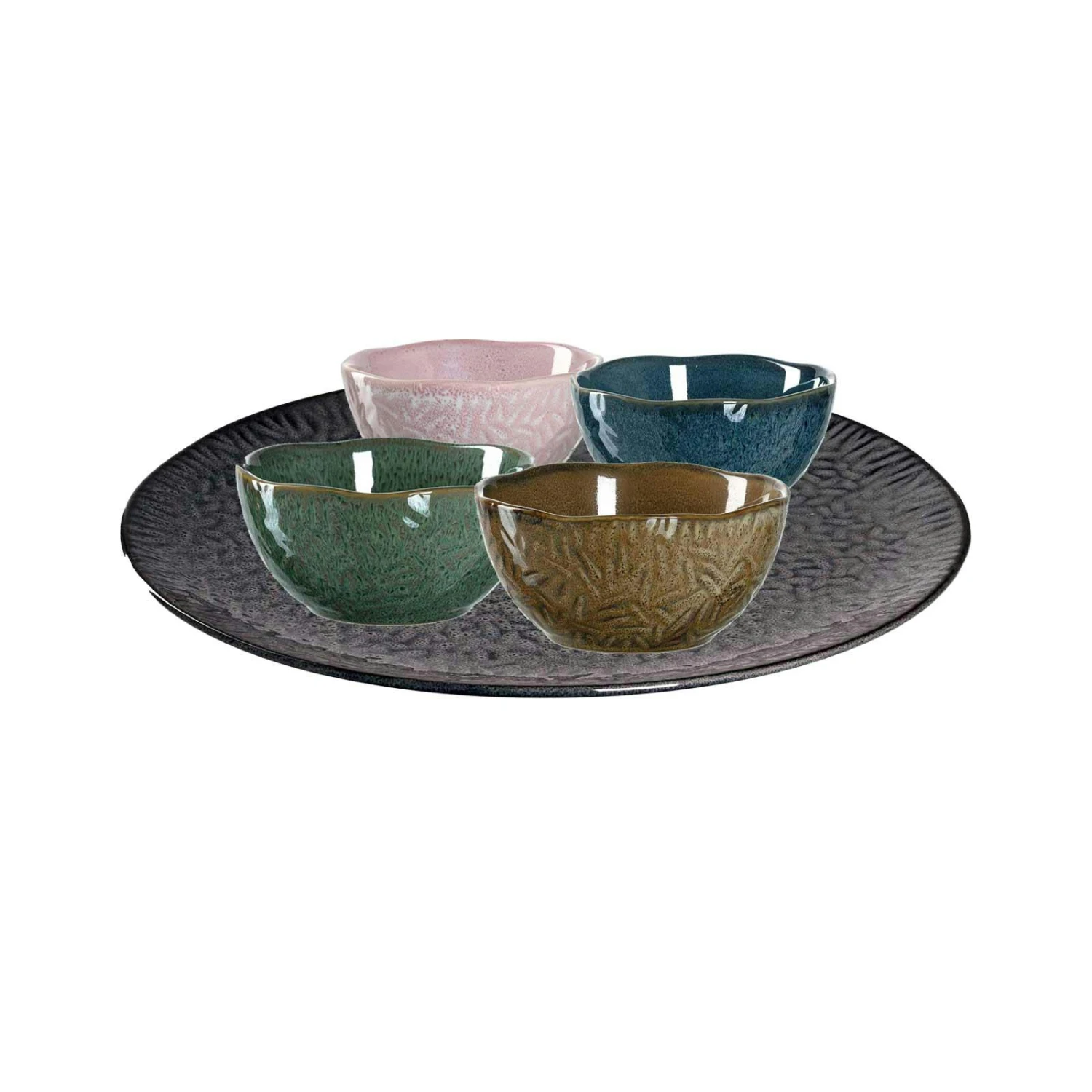 Leonardo MATERA Dipschalen Set Bunt Gemischt Grün 5-teilig - Image 2
