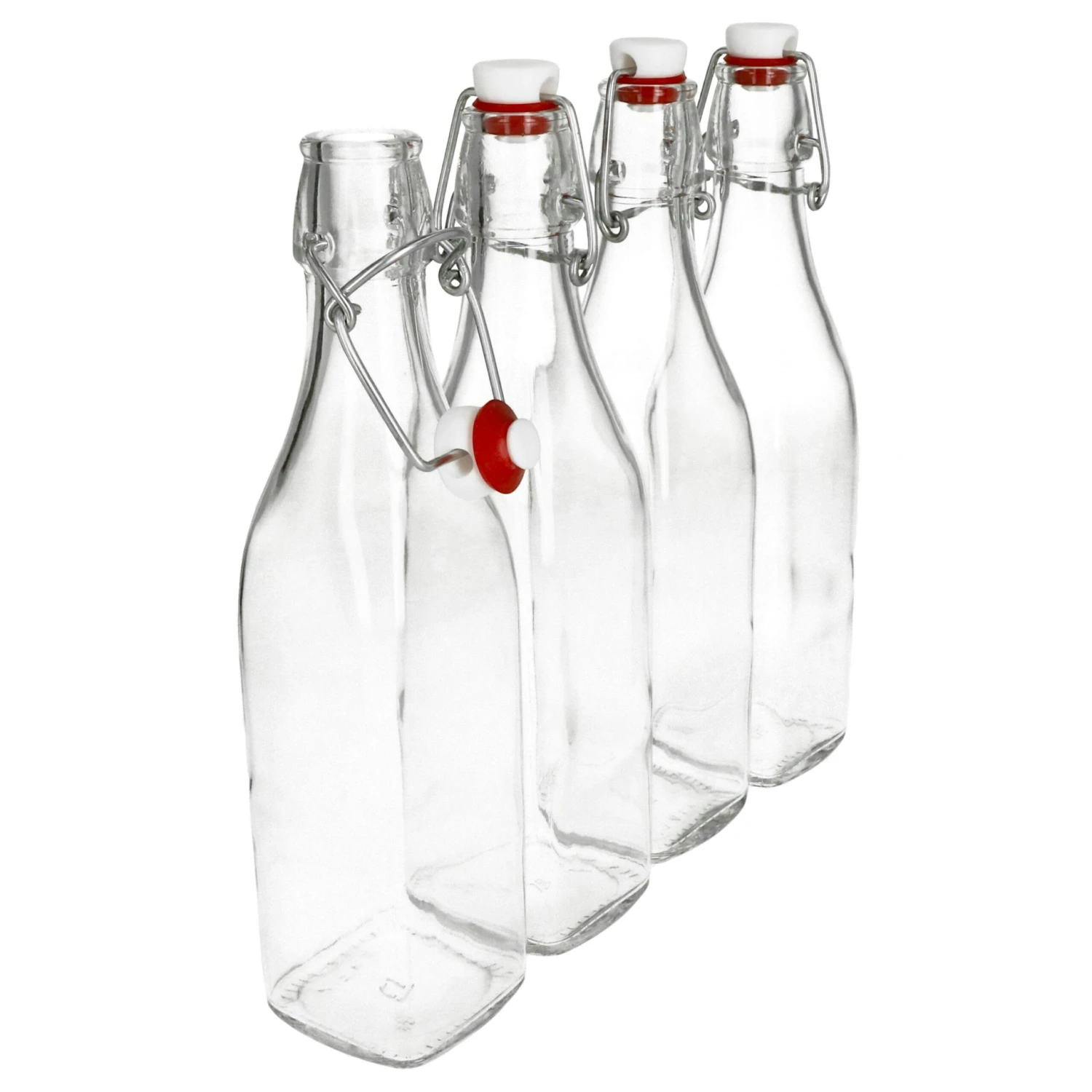 6er Set Glasflaschen Serie Swing Mit Bügelverschluss 1,00 Liter - Image 5