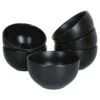 6-tlg. Set Kattegat Müslischalen 500 Ml Schwarz Matt