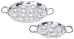 2x Schneckenplatte Mit Griffen Für 12 Schnecken