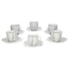 6er Set Espressotasse Mit Espressountertasse Bali