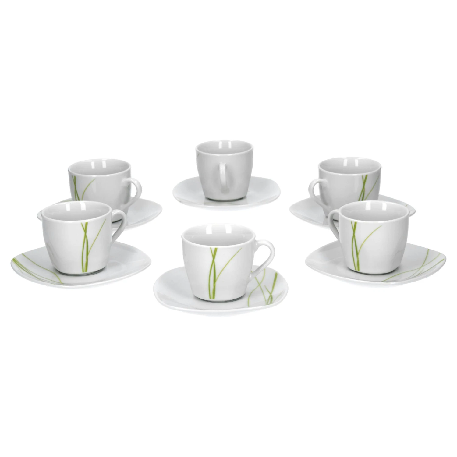 6er Set Espressotasse Mit Espressountertasse Bali