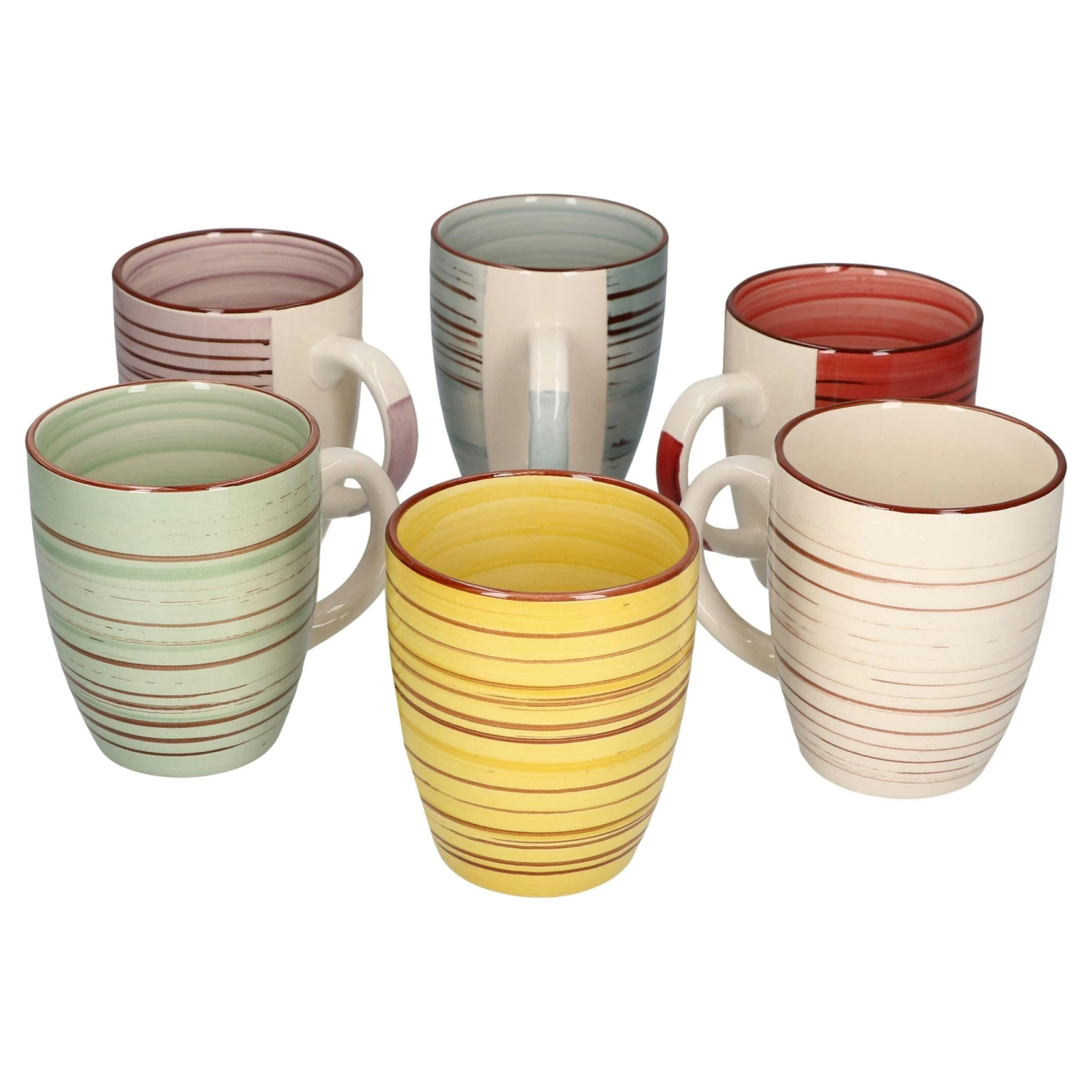 6er Set Kaffeebecher Nature 300ml - Image 2