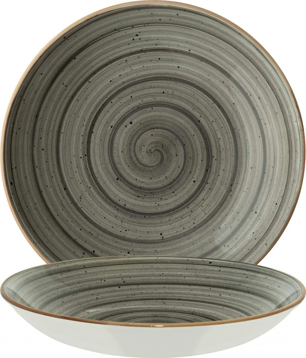 6x Pastateller Geschirr Tief 27cm 45cl Blau Creme Rund Porzellan Bonna Aura Dusk Gourmet Kantenschutz - Image 6