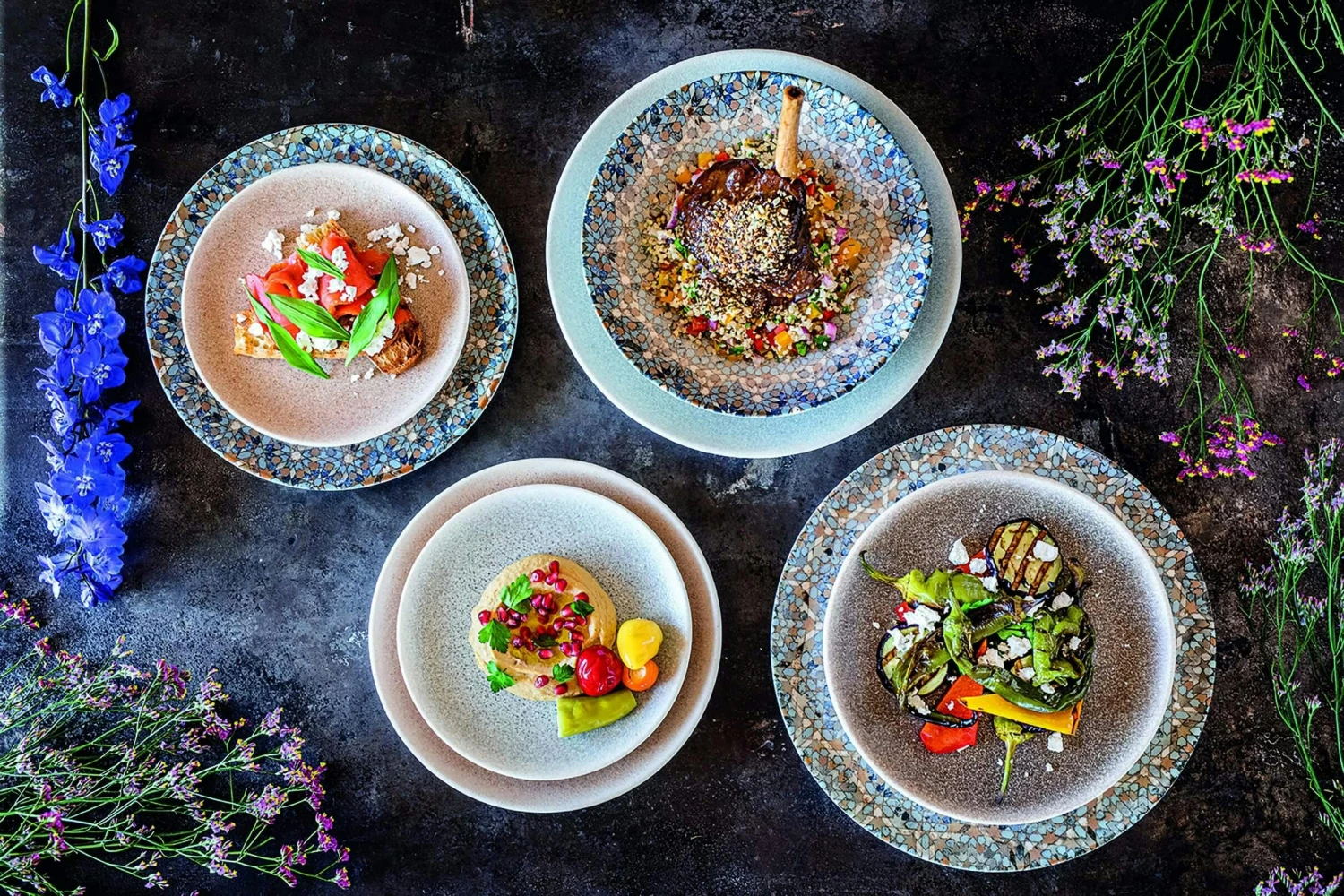 6x Frühstücksteller Geschirr Kleiner Teller Flach 17cm Porzellan Sand Beige Elfenbein Bonna Luca Salmon Gourmet - Image 7