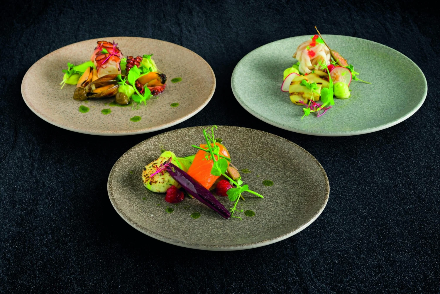 6x Frühstücksteller Geschirr Kleiner Teller Flach 17cm Porzellan Sand Beige Elfenbein Bonna Luca Salmon Gourmet - Image 6