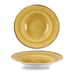 Stonecast Tiefer Teller Mustard Seed Yellow ø28cm Gelb (12 Stück) Von CHEFGASTRO