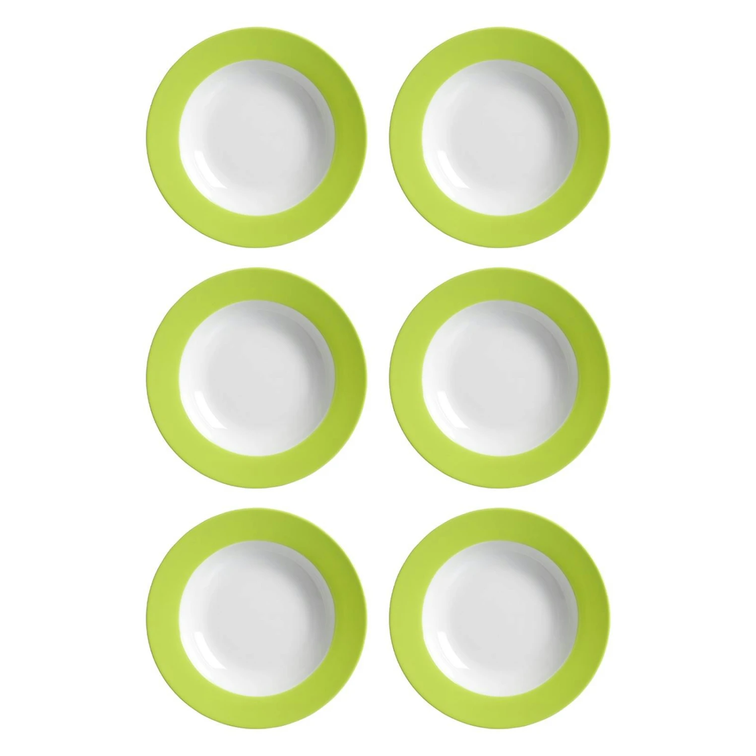 6er Set Suppenteller Uni Bunt - Image 6