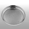 Tablett Rund, Gehämmert Edelstahl D: 24,0cm, H: 4,0cm