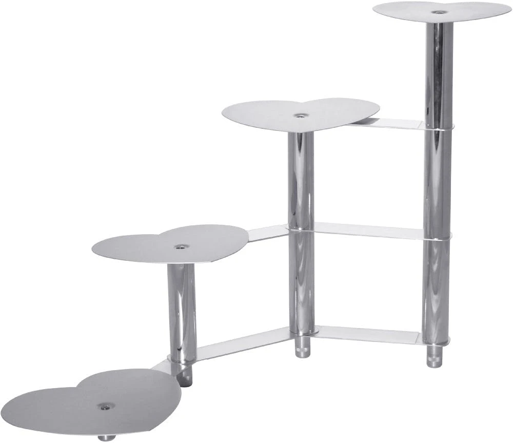 1 X SCHNEIDER Etagen-Tortenständer, 5-tlg, Silber, Quadratisch 5 -teilig / -floors - Image 4