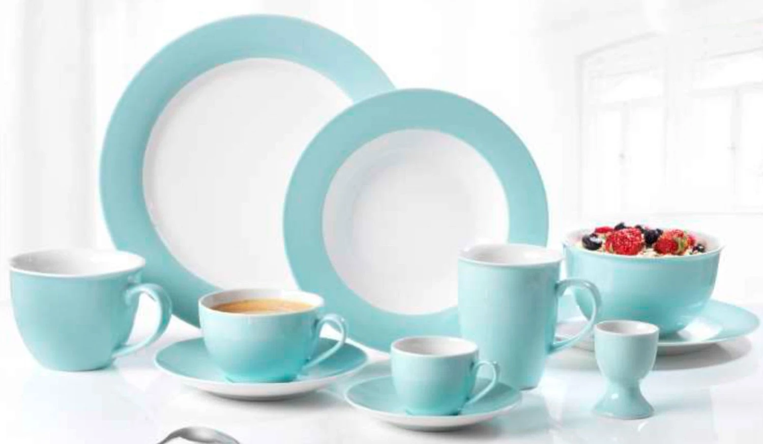 Ritzenhoff & Breker DOPPIO Kaffeetasse 200 Ml Türkis 6er Set - A – Bild 6