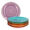 6er Set Dessert- Kuchenteller Uni Bunt