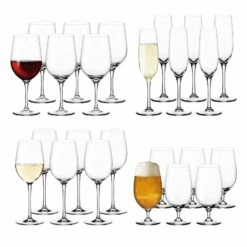 Leonardo CIAO+ GlÀserset Bier, Sekt, Wein 24-tlg.