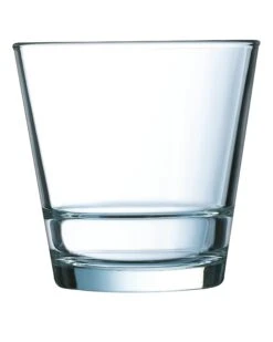 Arcoroc ARC J0317 Stack Up Whiskyglas, 260ml, Glas, Transparent, 6 Stück