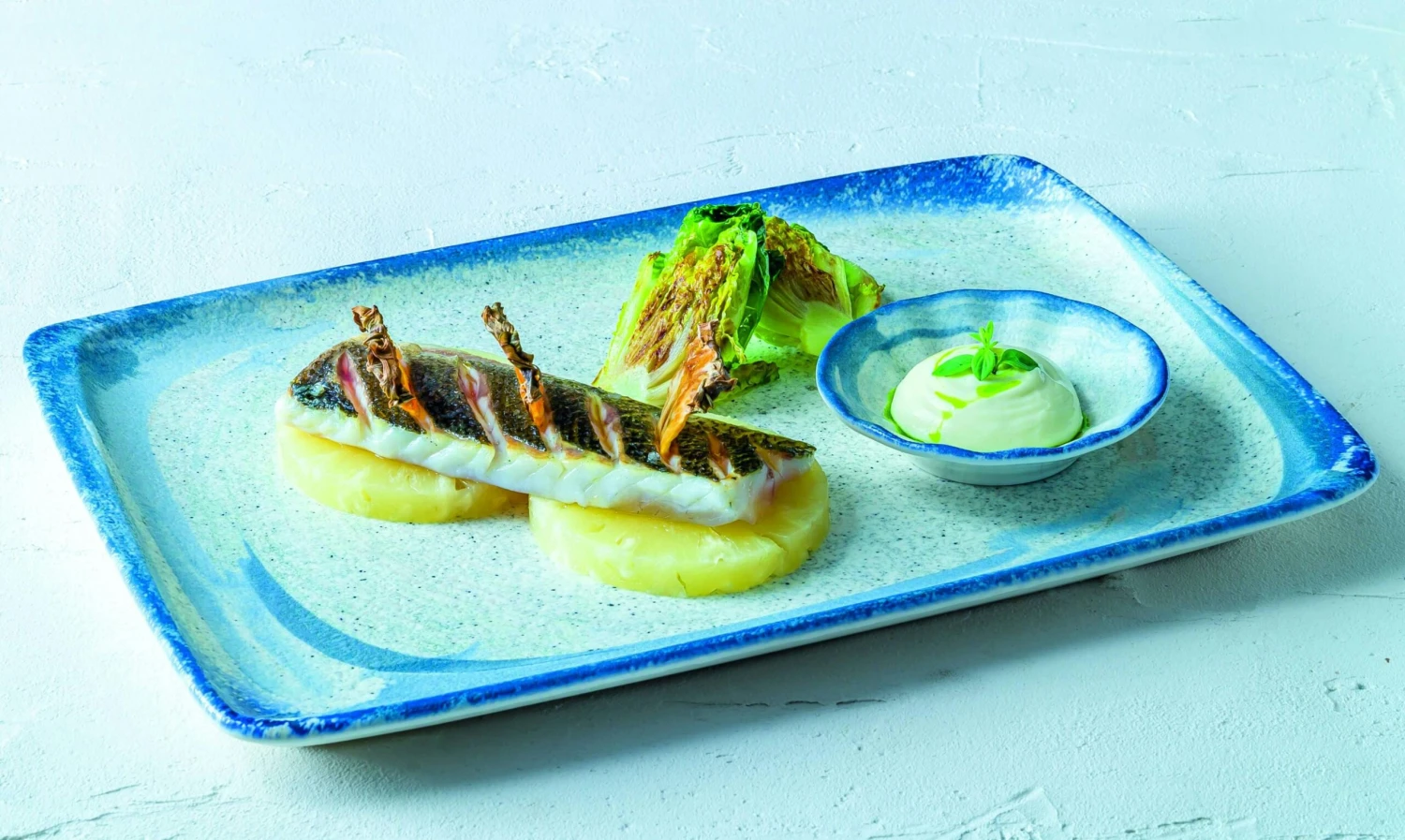 6x Dipschalen Snackteller Schälchen Weiß Blau Geschirr Porzellan Rund Bonna Harena Rita 11cm - Image 7