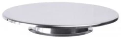 2x Contacto Tortenträger, Flacher, Breiter Fuß, Edelstahl, Durchmesser: 31 Cm, Höhe: 2 Cm