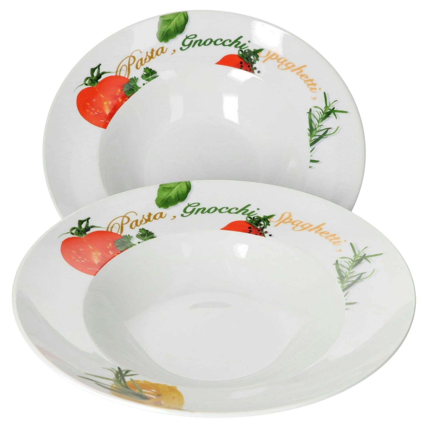 6er Set Pastateller Pasta-Bowl Wellco 30cm Weiß, Rund, Porzellan - Image 5