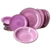 MamboCat Uni Violett 12-tlg. Teller Set Geschirr Steingut