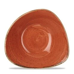 Stonecast Dreieckige Schüssel Spiced Orange ø23,5cm Orange (12 Stück) Von CHEFGASTRO