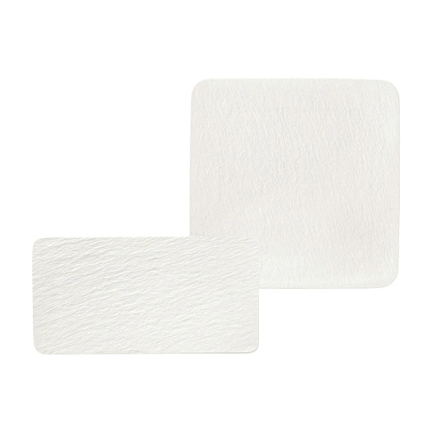 Villeroy & Boch Manufacture Rock Servierplatten Set 2-teilig Weiß