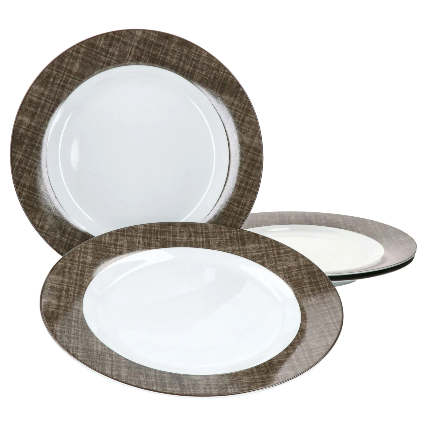 4er Set Speiseteller Braun Brazil 27cm Ritzenhoff & Breker - 409314