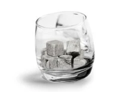 6x Bar Rocking Whiskey Trinkglas + 9x Whiskey-Steine Kühlsteine Speckstein