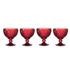 Villeroy & Boch Boston Coloured Sektschale 398 Ml Rot 4er Set