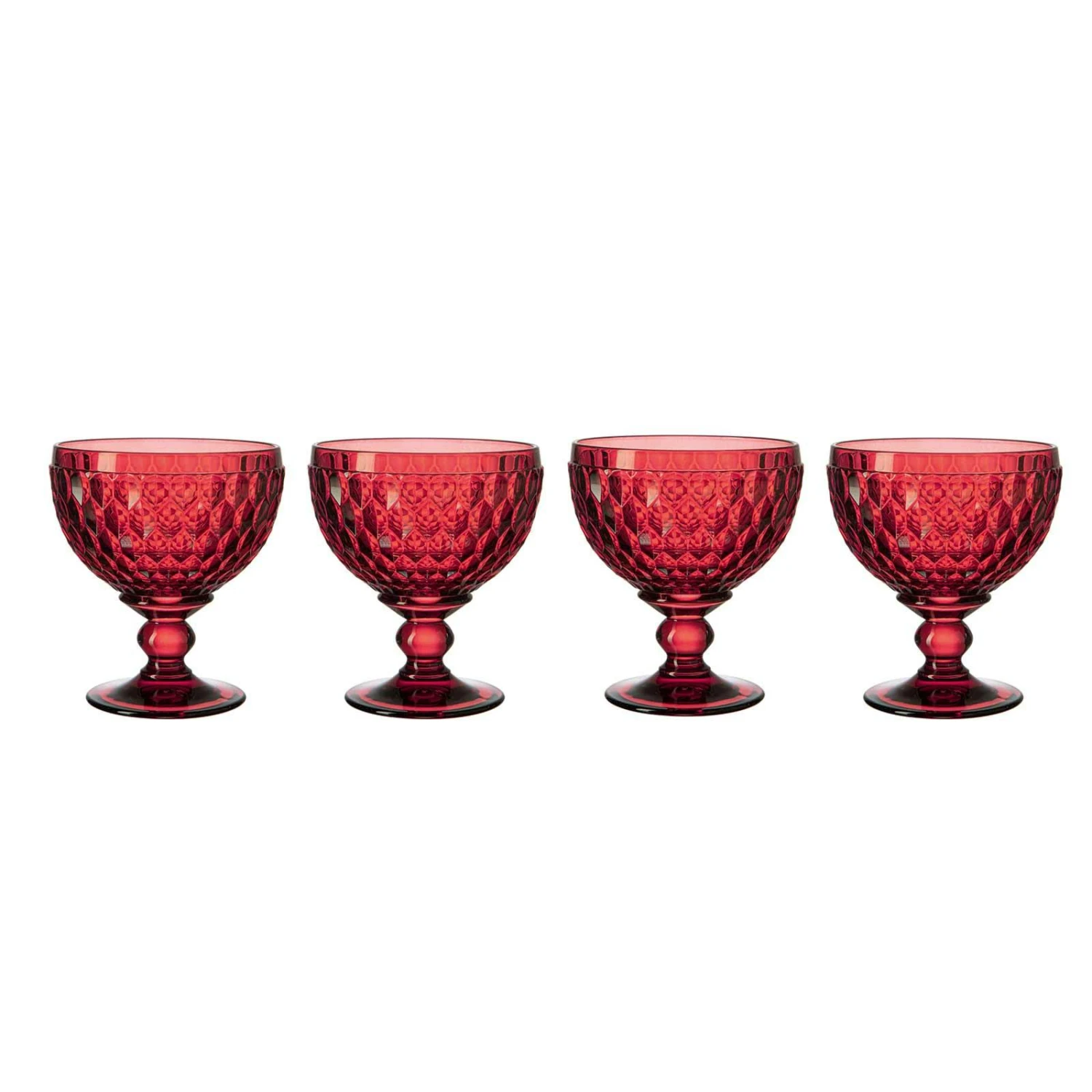 Villeroy & Boch Boston Coloured Sektschale 398 Ml Rot 4er Set