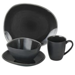 16tlg Kombiservice Elements Grau