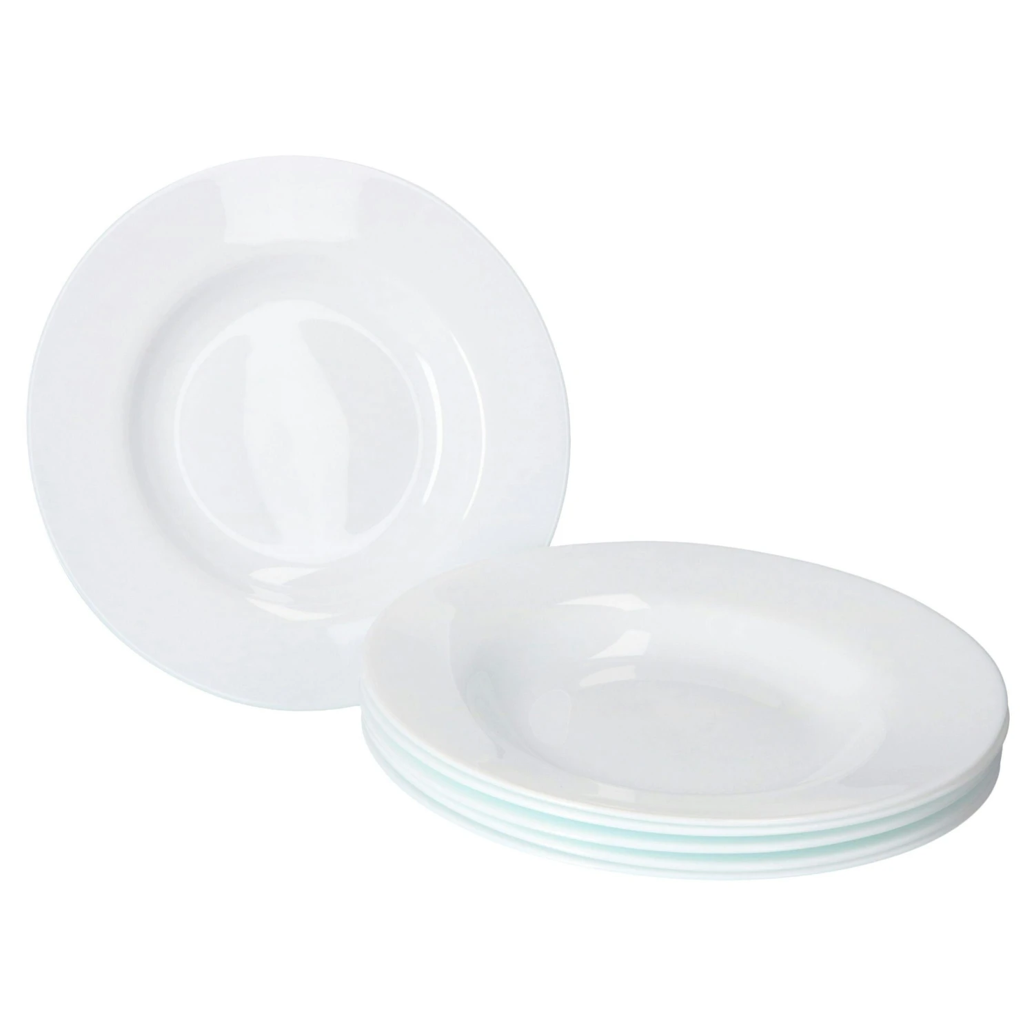 6er Set Suppenteller Uni Bunt - Image 3