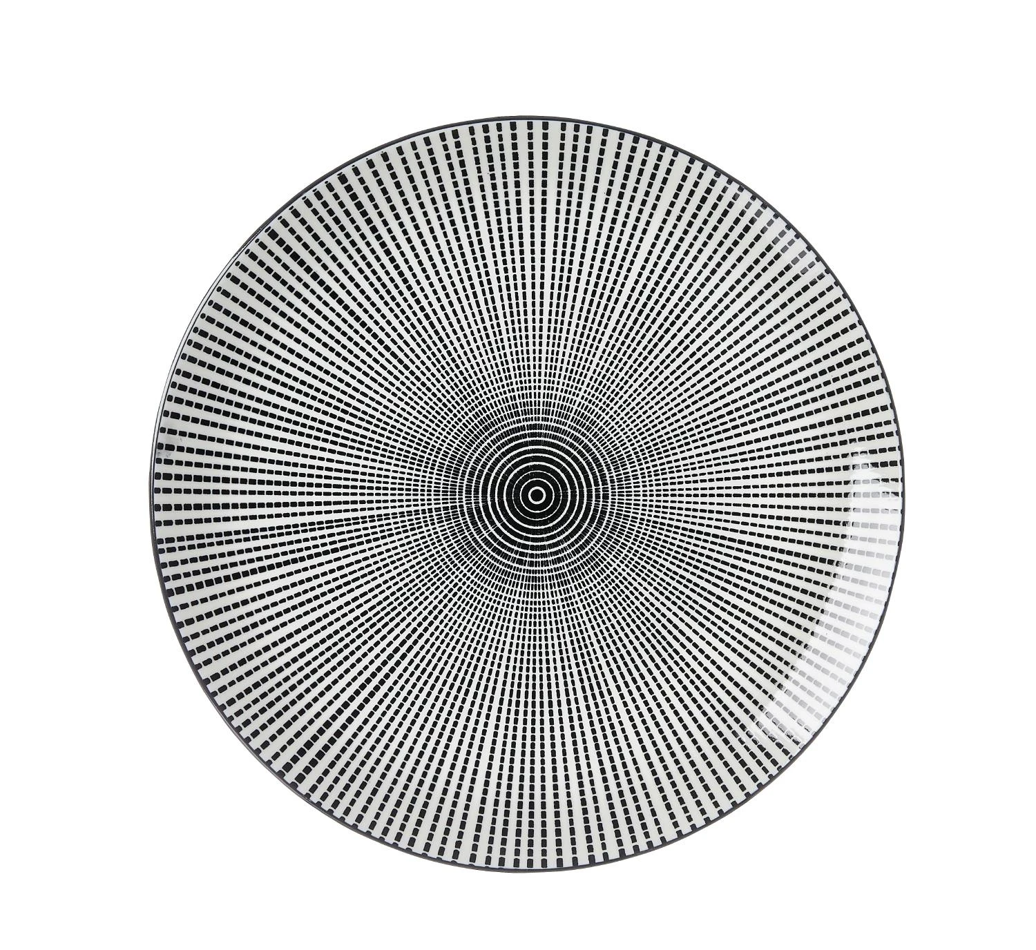 Speiseteller Teller Taste Porzellan Marron 25,5 X 19,5 X 2 Cm - Image 6