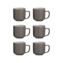 Ritzenhoff & Breker JASPER Espressotasse 100 Ml Taupe 6er Set