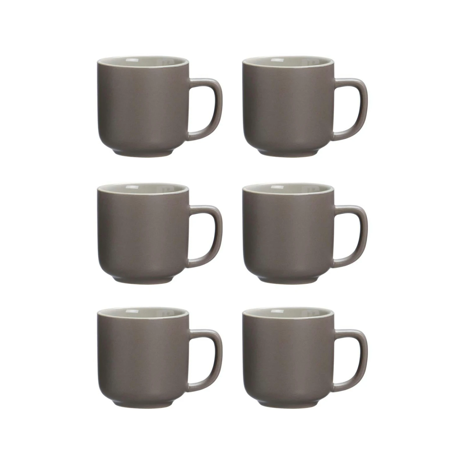 Ritzenhoff & Breker JASPER Espressotasse 100 Ml Taupe 6er Set