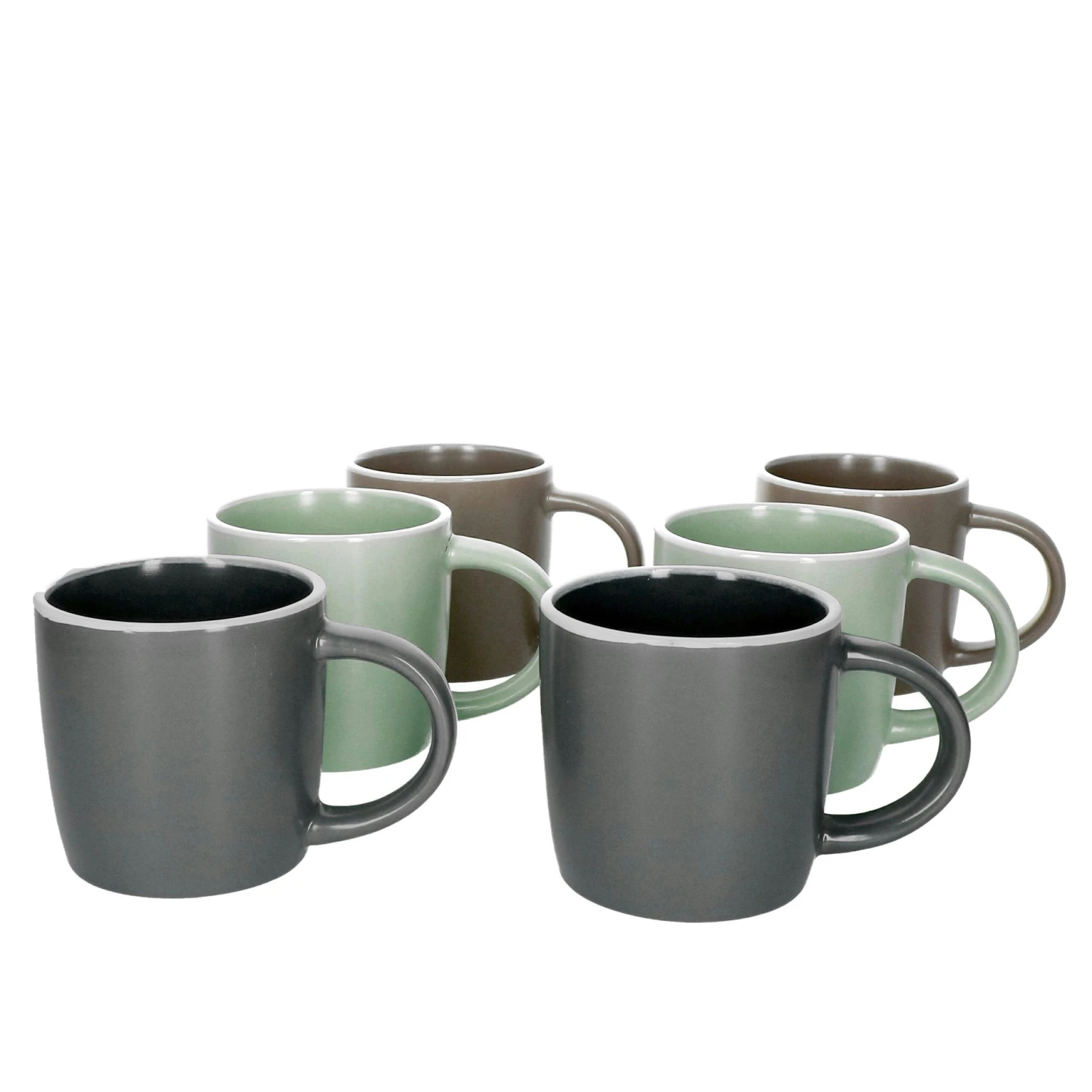 6er Set Kaffeebecher Nature 300ml - Image 5