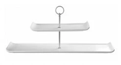 1 X Telleretagere 2 Etagen Eckig 56x13cm ALCHEMY PLATE TOWERS