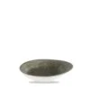 12 X Round Round Dish 16x14,5cm RAKU Quartz Black