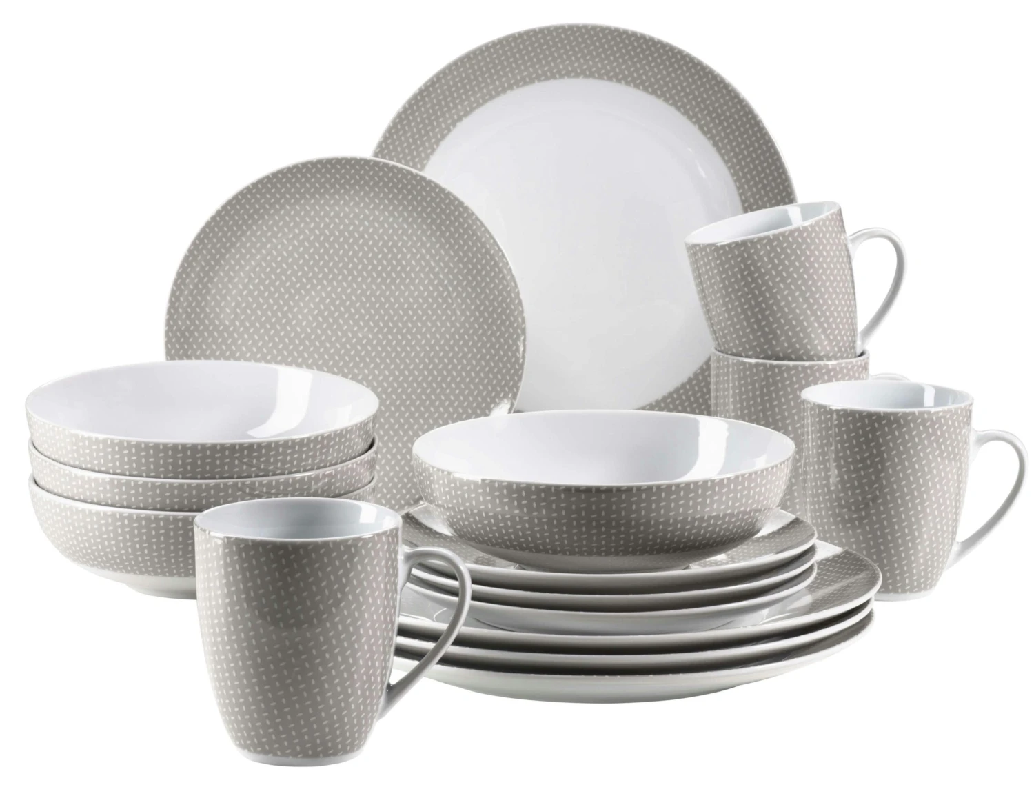 Tarrington House Kombiservice, Steingut, Minzgrün, 16tlg. - Image 6