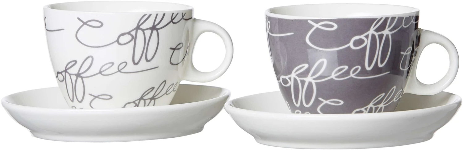 Ritzenhoff & Breker Porzellan Cappucinotasse Cornello Grau 180 Ml